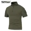 T-shirts pour hommes TACVASEN Hommes D'été T-shirts Airsoft Armée Tactique T-shirt À Manches Courtes Militaire Camouflage Coton T-shirts Paintball Vêtements 230612