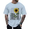 Heren T-shirts Heren ronde hals Letter Print Casual shirt met korte mouwen Lange heren Lange heren Katoen Spandex