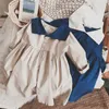 Girl's Dresses Girls College Style Dress Autumn New Children's Sailor Collar Casual Princess R230612