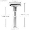 Double Edge Classic Safety Razor Professional Barber Shaver Blades Justerbara män Mötestrakning Maskinkniv Skägg Hårborttagning L230523