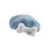 Berets version Y2K plush bone Denim women's Beret Ins cute cloud display face small fashion travel artist hat summer G220612