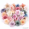 Kurutulmuş Çiçekler 10 PCS Yapay Çiçek 4.5 cm İpek Gül Kafası Düğün Evi Yeni Yıl Dekorasyonu Diy Çelenk Scrapbook Hediye Kutusu Craft