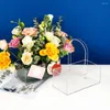 Vases Acrylic Flower Box Not Easily Break Waterproof Storage Easy Access Living Room Decor