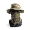 Berretti Outdoor Travel Parasole Cappello Benny Army Fan Alpinismo Campeggio Copricapo Camuffamento tattico Maschera di tenuta ad asciugatura rapida