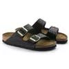 mens slides designer slides designer sandals clog cow suede genuine cork platform mens women summer outdoor one word sandals leather double button sliders strap