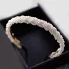 Bijoux de cheveux de mariage mariée perles blanches bandeaux simples bandeaux perlés pour femmes filles ruban chapeaux R230612
