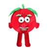 Performans Kırmızı Elma Maskot Kostümleri Karikatür Yetişkin Hayvan Teması için Fantezi Takım Maskote Karnaval Kostüm Cadılar Bayramı Süslü Elbise