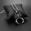 Pendentif Colliers Collier Insecte Gothique Avec Scorpion Vintage En Acier Inoxydable Pour Hommes Et Femmes