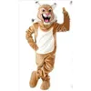 Fantasia de mascote de Halloween Wildcat Bobcat personaliza personagem de tema de anime de desenho animado Tamanho adulto Festa de aniversário de Natal Roupa ao ar livre