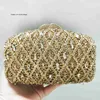 TOTES Gold Czerwony Srebrny Srebrny Szampan Hollow Clutch Party Diamond torebka Rhinestone Kobieta Kryształowa Torebka Weddna torba wieczorna