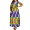 Robes décontractées 2023 Art mode femmes robe africaine personnalisée grande jupe Train pommeau été fête soirée dame Surprise cadeau