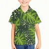 Chemises décontractées pour hommes Plantain Trop Plantain Modèle Enfants Kid Boy Fashion Hawaiian Shirt Male Colorful imprimé plage Aloha Hawaiana