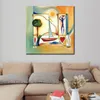 Abstract Canvas Art Fun in The Sun Ii Painting Handcrafted Exotic Decor for Tiki Bar