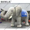 커스텀 사랑스러운 회색 풍선 코끼리 만화 풍선 창조적 인 큰 동물 마스코트 어린이 놀이 파티 장식