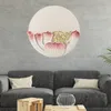 Wall Lamp Full Moon In Flower Chinese Style Light Zen Acrylic Lotus Warm White Simplicity Indoor Lighting For Living Room