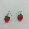 Dangle Earrings Yungqi Cartoon Fruit Pendant For Women Girl Cute Transparent Strawberry Drop Earring Gift Hook Brincos Para As Mulheres