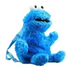 Sacs à Dos Sacs à Dos en Peluche 45 cm Sesame Street Sac à Dos en Peluche poupée en Peluche Rouge Elmo Bleu Cookie Guy Jaune Gros Oiseau Sac en Peluche école pour Enfants