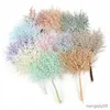 Fiori secchi Fiore artificiale Erba brina Tessuto di pino nebbioso Simulazione Foto Prop Accessori per decorazioni per la tavola per la festa di nozze