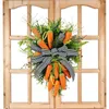 Dekoracyjne kwiaty sztuczne dekoracje wieńca wielkanocnego marchewki wiosenne drzwi z łukiem słodki imprezowy dom na zewnątrz