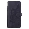 Étuis portefeuille en cuir papillon 3D pour Samsung A24 4G A34 Redmi Note 12 4G Xiaomi POCO X5 Pro Google Pixel 8 Pro impression rétro mode porte-carte Animal pochette à rabat