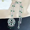 Kedjor Brand Fashion Party Feast Jewelry for Women Banket Flower Pendant Crystal Necklace Hyperbole Fine Costume