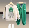 Kinder Kleidung Sets Neue Baby Top Trainingsanzüge Hosen Zwei Stück Mode Jacken Casual Sport Stil Sweatshirt Mantel Jungen Mädchen Colthes A001