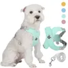 X-vormige Pet Harnas Vest en Leash Set voor Kleine Meidum Honden Reflecterende Puppy Kat Harnas Ademend Mesh Wandelen Borstbanden