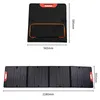 200W Solar Foldble Pack 18V Monokristallin Silicon Solar Panel Outdoor Portable 4-Fold Photovoltaic Panel Strömförsörjning Vattentät och anpassningsbar