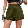 Women's Solid Color Short Trunks Straight Leg Elastic Pocket Skinny Shorts for Women Vacation Holiday Pantalones Cortos 2023 P230606