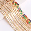 FALSE NAILS 1PCS GULD NAIL CHAIN ​​High Shiny Quality Zircon ClosesParse Chain Nail Art Decorations DIY SMEEDDE ACCEDORY 230609