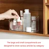 Opbergdozen Clear Cosmetische Organizer Make-up Vitrines Voor Vanity Badkamer Teller Dressoir Sieraden Borstel Lipsticks Box