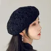 Berets avocado green милый женский берет летний бреет летний дышащий пляж Японский Рикки Универсальная шляпа G230612