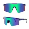 2023 Fashion Outdoor Sports Radfahren Polarisierte Sonnenbrille mit großem Rahmen und Windschutzscheiben