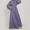 エスニック服の高級マニュアルビーズ装飾ソフトドレス七面鳥アバヤイスラム教徒の女性イスラムとタッセルベルト
