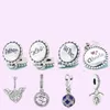 925 Sterling Silver Charms för smycken för pandora pärlor T Pendant Magic Academy Series hängsmycken med original gravering charm