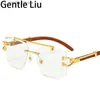 Steampunk sans monture carré lunettes de soleil hommes 2022 marque de luxe concepteur or Lion décoration lunettes de soleil pour femmes Vintage lunettes L230523