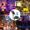 Strings Holiday Lighting Solar Led Outdoor Lights Garden Decoration Leather Garland 10m-100m Navidad Decoracion 2023 Novedades