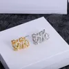 925 Silber Buchstaben Ohrringe Charm Retro Designer Ohrstecker Damen Ohrringe Schmuck Geschenkbox Dangler für Valentinstag Weihnachtstage2836