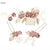 Wedding Hair Jewelry Flower Bride Comb Alloy Bridal Decorative R230612