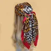 Sarongs Satin Scarf for Hair Designer Luxury Brand Kerchief Neck Silk Head Scarves Bandana Ladies Handkerchief 90x90cm Headscarf