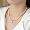 Łańcuchy prawdziwy naturalny naszyjnik perłowy Kobiety 925 Srebrny barokowy łańcuch kołnierzyka Kobiet luksusowy biżuteria dziewczyna impreza Bankiet upominkowy