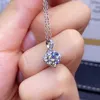 Pendant Necklaces Fashion Contracted Design Women's Cubic Zirconia Necklace Versatile Female Silver Color Wedding Jewelry R230612