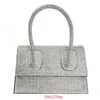 Evening Bags Pu Inlaid Rhinestone Silver Gold Handbag Fashion Messenger Bag For Lady Wedding Or Party Cluthch Woman Purse