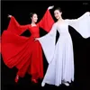 エスニック服中国スタイルハンフドレス女性フォークダンスコスチュームワイドスリーブシフォン伝統的なパーティー古代の妖精の舞台衣装
