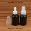 30 pz/lotto Promozione Vuoto 50 ml di Plastica Nero Flacone Contagocce Donne Contenitore Cosmetico 50cc Riutilizzabile Imballaggio Campione di Prova Pothood qty Rlus