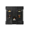 Adaptador de enchufe de alimentación 36x36 Euro Panel Montaje a presión Receptáculo de toma de corriente de escritorio universal Descarga eléctrica Con puerta de seguridad R230612