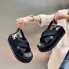Plate-forme ouverte femmes robe orteil chaussures sandales casual pantoufles 2024 été fête concepteur diapositives tongs Mujer Zapatos 108