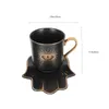 Servis uppsättningar Mark Ceramic Mug Espresso Glass Turkish Evil Eye Tea Cups Milk Cup Rustic Coffee Ceramics Porcelain Set