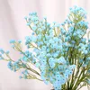 Flores decorativas Mini 60 Cm DIY Flor de aliento de bebé artificial Gypsophila Planta de silicona falsa Decoración del banquete de boda Arreglo para el hogar