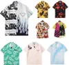 24ss Mens Designer Summer Short Sleeve Casual Shirts Fashion Loose Beach Style Breathable Tshirts Tees Top Clothing Multi Styles M-3XL